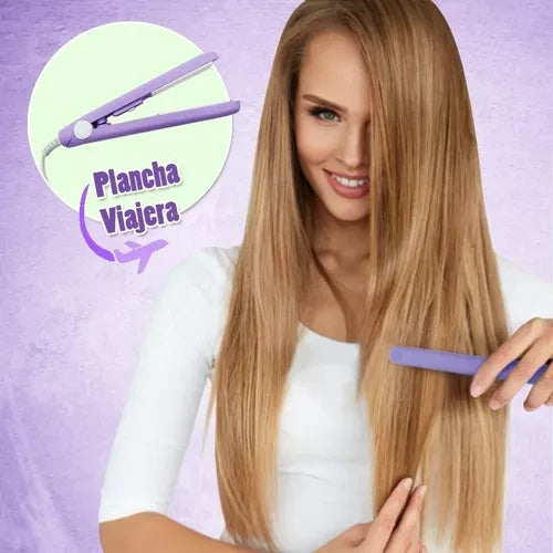 Mini Plancha Portátil Para Cabello